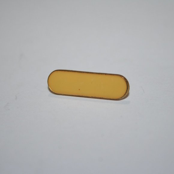 🤍✨ Vintage Gold + Cream Tie Pin / Brooch · ⅞" ✨🤍 - Picture 4 of 5